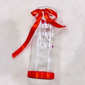 Live Laugh Love Vase | Glass Storage Container